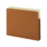 Redrope Drop-front File Pockets W- Fully Lined Gussets, 1.75" Expansion, Letter Size, Redrope, 25-box