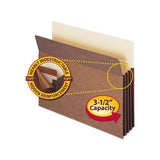 Redrope Tuff Pocket Drop-front File Pockets W- Fully Lined Gussets, 3.5" Expansion, Letter Size, Redrope, 10-box