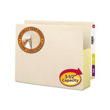 Manila End Tab File Pockets, 3.5" Expansion, Letter Size, Manila, 10-box