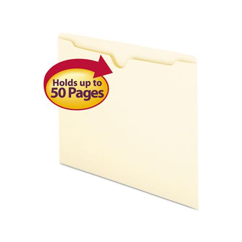 Manila File Jackets, 1-ply Straight Tab, Letter Size, Manila, 100-box