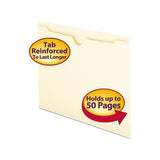 Manila File Jackets, 2-ply Straight Tab, Letter Size, Manila, 100-box
