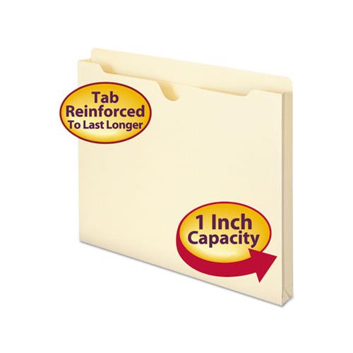 Manila File Jackets, 2-ply Straight Tab, Letter Size, Manila, 50-box
