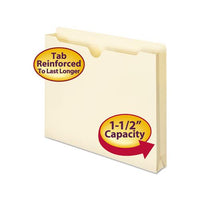 Manila File Jackets, 2-ply Straight Tab, Letter Size, Manila, 50-box