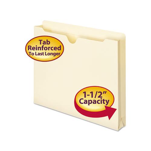 Manila File Jackets, 2-ply Straight Tab, Letter Size, Manila, 50-box