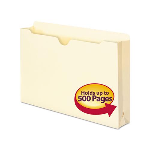 Manila File Jackets, 1-ply Straight Tab, Legal Size, Manila, 50-box
