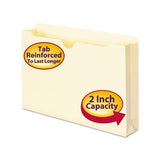 Manila File Jackets, 2-ply Straight Tab, Legal Size, Manila, 50-box