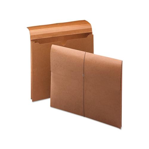 Expanding Wallet W- Elastic Cord, 2" Expansion, 1 Section, Letter Size, Redrope