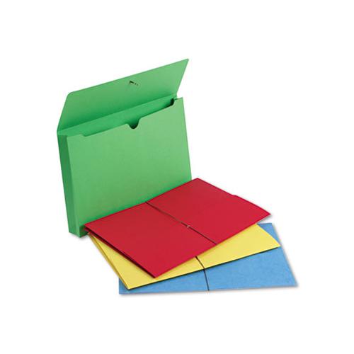 Expanding Wallet W- Elastic Cord, 2" Expansion, 1 Section, Legal Size, Assorted, 50-box