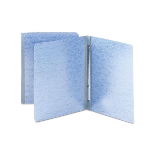 Side Opening Pressboard Report Cover, Prong Fastener, Letter, Blue