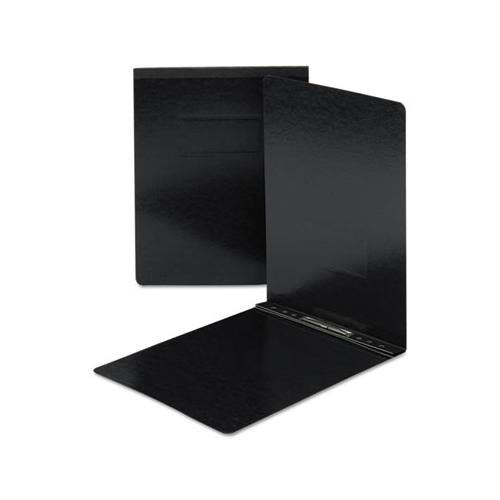 Top Opening Press Guard Report Cover, Prong Fastener, Letter, Black