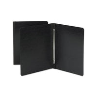 Side Opening Pressboard Report Cover, Prong Fastener, Letter, Black