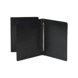 Side Opening Pressboard Report Cover, Prong Fastener, Letter, Black