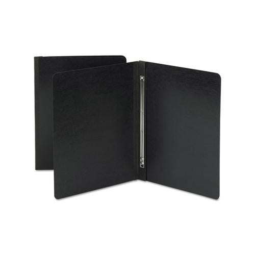 Side Opening Pressboard Report Cover, Prong Fastener, Letter, Black