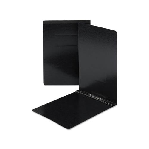 Top Opening Press Guard Report Cover, Prong Fastener, 11 X 17, Black