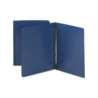 Side Opening Pressboard Report Cover, Prong Fastener, Letter, Dark Blue