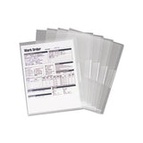 Poly Translucent Project Jackets, Letter Size, Clear, 5-pack