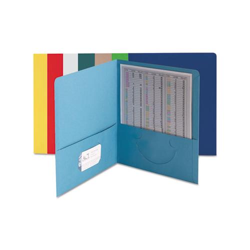 Two-pocket Folder, Textured Paper, Assorted, 25-box