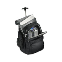Rolling Backpack, 14 X 8 X 21, Black-charcoal