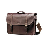 Leather Flapover Case, 16 X 6 X 13, Brown