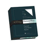 25% Cotton Diamond White Business Paper, 95 Bright, 24 Lb, 8.5 X 11, 500-ream