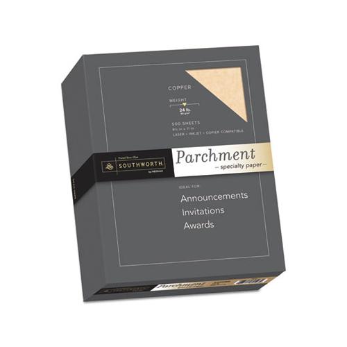 Parchment Specialty Paper, 24 Lb, 8.5 X 11, Copper, 500-box