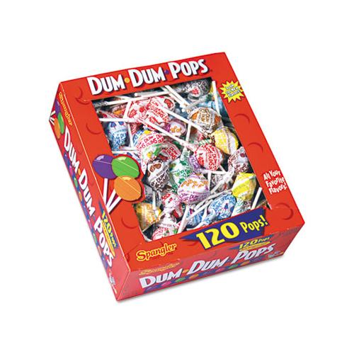 Dum-dum-pops, Assorted Flavors, Individually Wrapped, 120-box