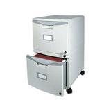 Two-drawer Mobile Filing Cabinet, 14.75w X 18.25d X 26h, Black