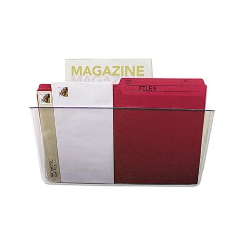 Wall File, Letter, 13 X 7, Single Pocket, Clear