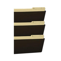 Wall File, Legal 16 X 14, Three Pocket, Smoke