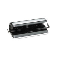 32-sheet Easy Touch Two-to-three-hole Punch, 9-32" Holes, Black-gray