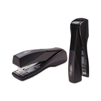 Optima Grip Full Strip Stapler, 25-sheet Capacity, Graphite Black