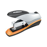 Optima 70 Desktop Stapler, 70-sheet Capacity, Silver-black-orange