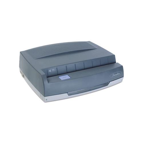 50-sheet 350md Electric Three-hole Punch, 9-32" Holes, Gray