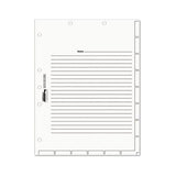 Medical Chart Index Divider Sheets, 11 X 8.5, White, 400-box