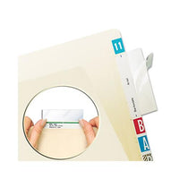 Self-adhesive Label-file Folder Protector, Top Tab, 3 1-2 X 2, Clear, 500-box