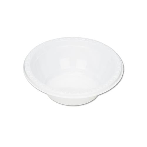 Plastic Dinnerware, Bowls, 5oz, White, 125-pack