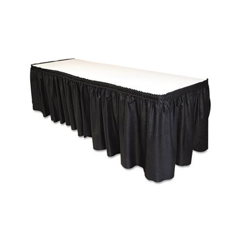 Table Set Linen-like Table Skirting, 29" X 14ft, Black