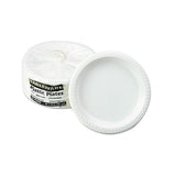 Plastic Dinnerware, Plates, 10 1-4" Dia, White, 125-pack