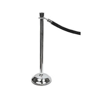 Crowd Control Posts, Chrome, 41" High, Silver, 2-box