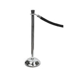 Crowd Control Posts, Chrome, 41" High, Silver, 2-box