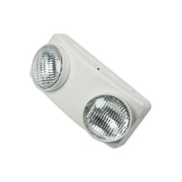 Swivel Head Twin Beam Emergency Lighting Unit, 12.75"w X 4"d X 5.5"h, White