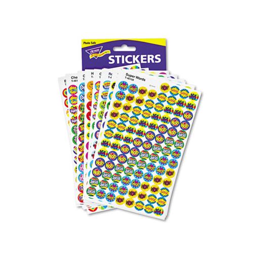 Superspots And Supershapes Sticker Variety Packs, Positive Praisers, 2,500-pack