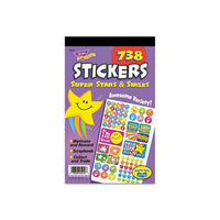 Sticker Assortment Pack, Super Stars And Smiles, 738 Stickers-pad