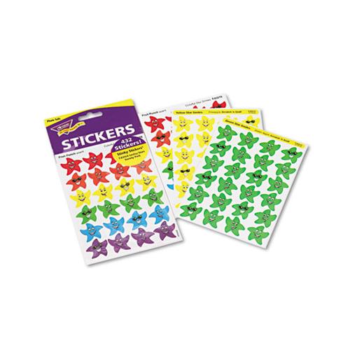 Stinky Stickers Variety Pack, Smiley Stars, 432-pack