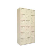 Box Compartments, Triple Stack, 36w X 18d X 72h, Sand