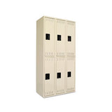 Double Tier Locker, Triple Stack, 36w X 18d X 72h, Sand