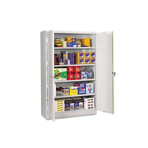 Assembled Jumbo Steel Storage Cabinet, 48w X 18d X 78h, Light Gray