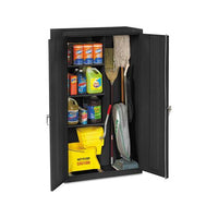 Janitorial Cabinet, 36w X 18d X 64h, Black