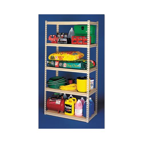 Stur-d-stor Shelving, Five-shelf, 36w X 18d X 72h, Sand