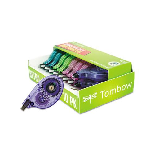 Mono Original Correction Tape, Asst Retrocolor Applicators, 1-6" X 394", 10-pack